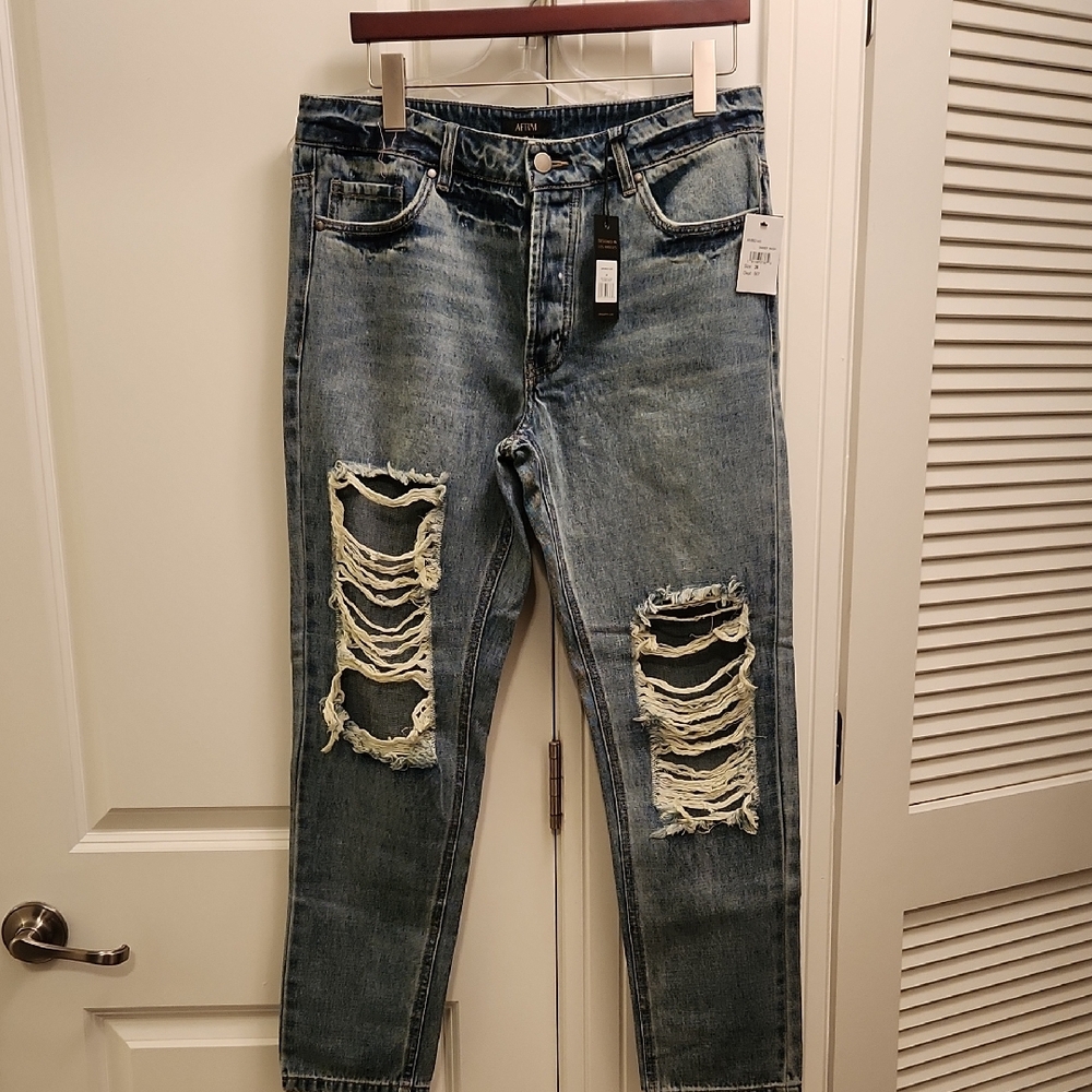 NWT Distressed Denim Jeans